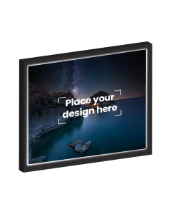 A3 Photo Lighted Frame Printed with Your Personalized Design - Black