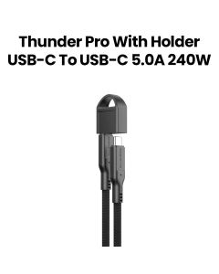 Amazingthing Thunder Pro USB-C to USB-C 240W Charging Cable 20cm – Black | THC0.2MBK