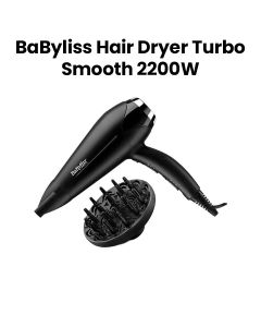Babyliss Hair Dryer with Diffuser 2200W – Black | D572SDE