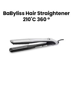 Babyliss 360° Steam Hair Straightener – Silver | ST595SDE