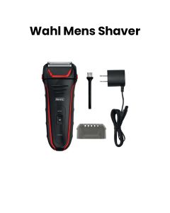 Wahl Men’s Electric Shaver Wet/Dry Rechargeable Waterproof – Red & Black | 7064-027