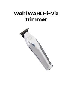 Wahl Hi-Viz Wide T-Blade Cordless Trimmer with Zero-Gap Capabilities – Silver | 3023703