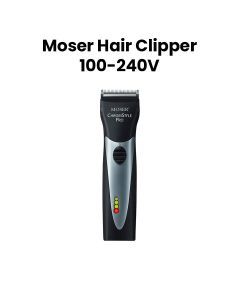 Moser Chrome Style Pro Cordless Hair Clipper 100–240V – Silver | 1871-0181