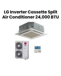 LG Inverter Cassette Split Air Conditioner 24,000 BTU | AT-Q24GPLT1