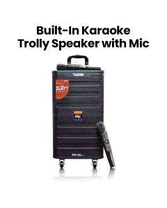 Platinum PK10 Built-In Karaoke Trolly Speaker 