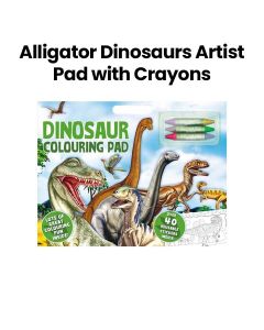 Alligator Dinosaurs Artist Pad with Crayons|AGT2443/DIA