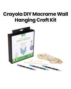 Crayola DIY Macrame Wall Hanging Craft Kit|CRA04-0920