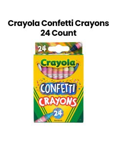 Crayola Confetti Crayons 24 Count|CRA52-3407
