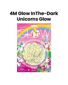 4M Glow in the Dark Unicorns Stick on Room Decor|FRM00-05939