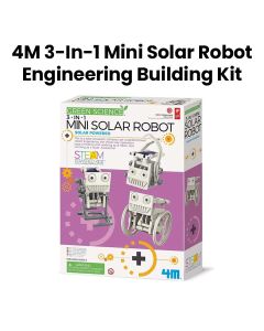 4M 3-in-1 Mini Solar Robot STEM Toys DIY Green Science Eco-Engineering Building Kit|FRM48603377