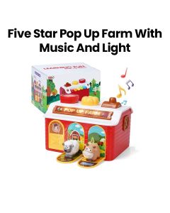 Five Star Pop Up Animal Toys with Music and Light|FSR35163