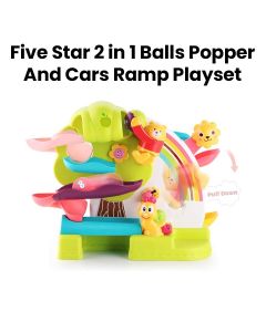 Five Star 2-in-1 Balls Popper and Cars Ramp Playset|FSR35858