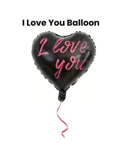 Gift Balloons-I Love You Black