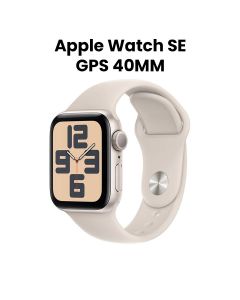 Apple Watch SE GPS 40mm Starlight Aluminium Case with Starlight Sport Band - S/M | MR9U3QA/A | MR9U3QA/A