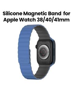 MagEasy Skin Silicone Magnetic Watch Band for Apple Watch 38/40/41mm Blue | MAW341078BL23