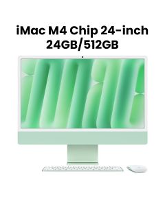 Apple 24-inch iMac with Retina 4.5K display: Apple M4 chip with 10-core CPU and 10-core GPU, 24GB, 512GB SSD - Green |MD2Q4AB/A