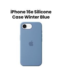 Apple iPhone 16E Silicone Case – Winter Blue