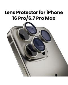 MagEasy Lens Protector for iPhone 16 Pro/Pro Max 6.1"/6.7" Titanium | MPH61P029TT24