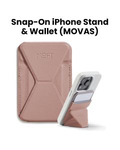 MOFT Snap-On iPhone Stand and Wallet Classic Nude | MS007MP-1-MO-CSND