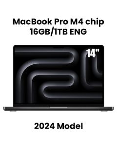 Apple 14-inch MacBook Pro: Apple M4 chip with 10-core CPU and 10-core GPU, 16GB, 1TB SSD - Space Black |MW2V3ZS/A