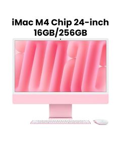 Apple 24-inch iMac with Retina 4.5K display: Apple M4 chip with 8-core CPU and 8-core GPU, 16GB, 256GB SSD - Pink |MWUG3AB/A