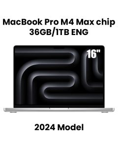 Apple 16-inch MacBook Pro: Apple M4 Max chip with 14-core CPU and 32-core GPU, 36GB, 1TB SSD - Silver |MX2V3ZS/A
