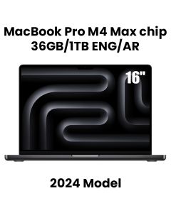 Apple 16-inch MacBook Pro: Apple M4 Max chip with 14-core CPU and 32-core GPU, 36GB, 1TB SSD - Space Black |MX303AB/A