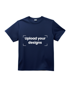 Navy Blue T-Shirt Printed With Your Personalized Design