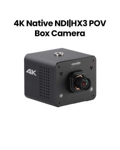 ZOWIETEK 4K Native NDI|HX3 POV Box Camera - HDMI/SDI, RTSP/RTMP/SRT, Live Streaming to YouTube/Facebook - Black | M12-AF