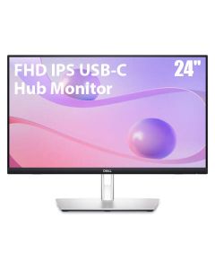 DELL P2424HT 24" Touch FHD IPS USB-C Hub Monitor, 300 Nits, 99% sRGB, 5ms, Built-in Speakers - Black | P2424HT