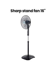 Sharp 16" Stand Fan - Gray | PJ-S169GY