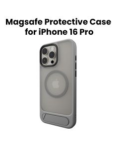 SwitchEasy MagSafe Stand Guard Protective Case for iPhone 16 Pro Titanium | SPH66P267TT24