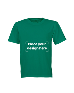 Green T-Shirt Printed with Your Personalized Design