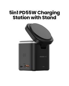 Amazingthing Thunder PRO MAG 5-in-1 55W Charging Station Black | TP24001BK