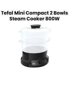 Tefal 2-Tier Mini Compact Steam Cooker | VC139865