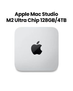 Apple M2 Ultra Chip Desktop - 24-Core CPU, 60-Core GPU, 32-Core Neural Engine, 128GB RAM, 4TB SSD - White | M2U-128-4