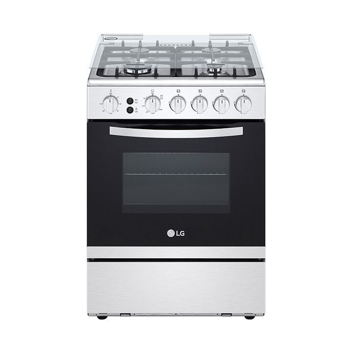 LG 60x60  4 Burner Full Gas  Cooking Range Full Safety Stainless Steel Finish with Cast Iron Trivet With Rotisserie | FA211RMA 