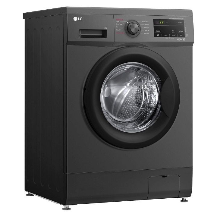 LG 7Kg Front Loading Washing Machine Made In India - Middle Black | F2J3HYL6J