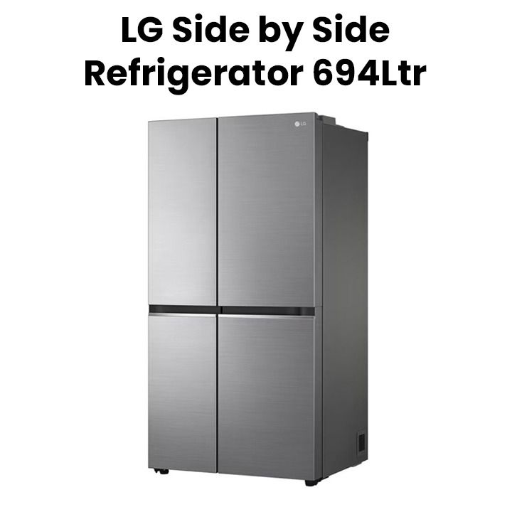 LG 694L Side by Side Refrigerator, LINEARCooling | GR-B267SLWL