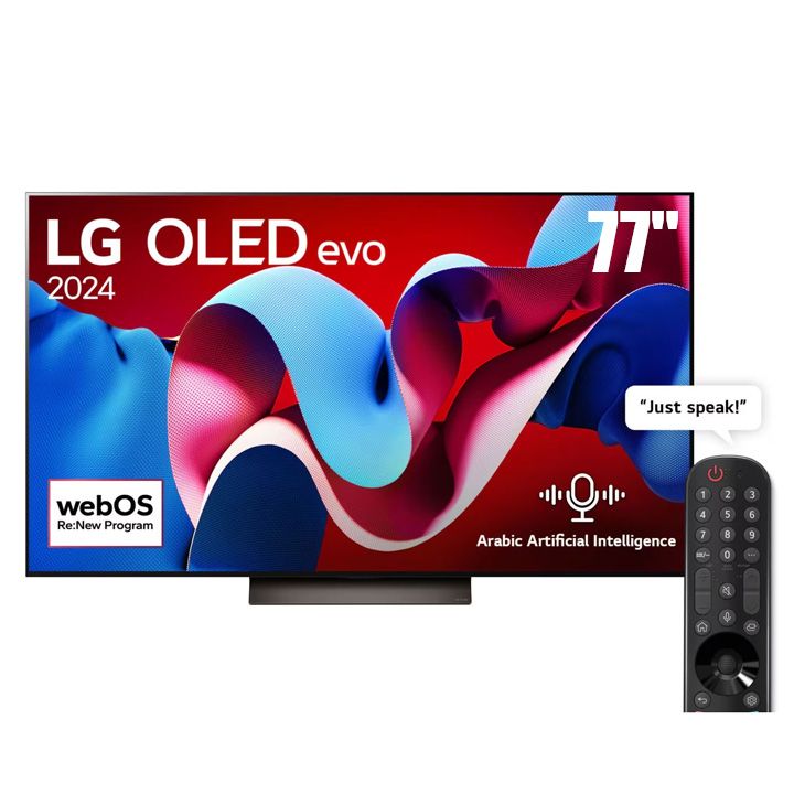 LG 77-inch OLED evo C4 4K Smart TV AI Magic remote Dolby Vision webOS24 2024 | OLED77C46LA