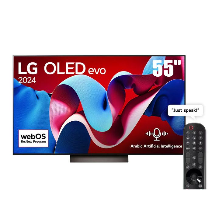 LG 55-inch OLED evo C4 4K Smart TV AI Magic remote Dolby Vision webOS24 2024 | OLED55C46LA