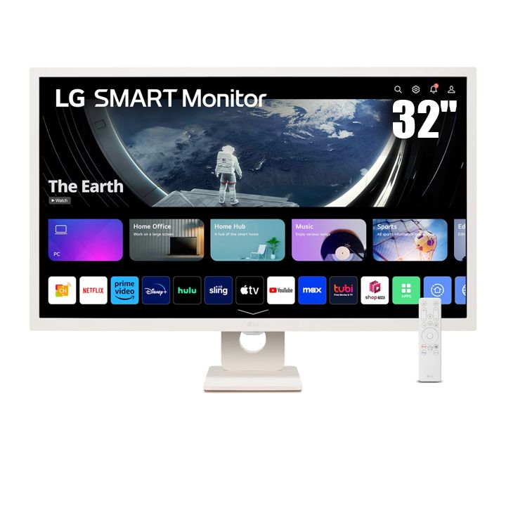 LG Smart Monitor 2023 - 31.5 inch, Full HD IPS Display | 32SR50F-W