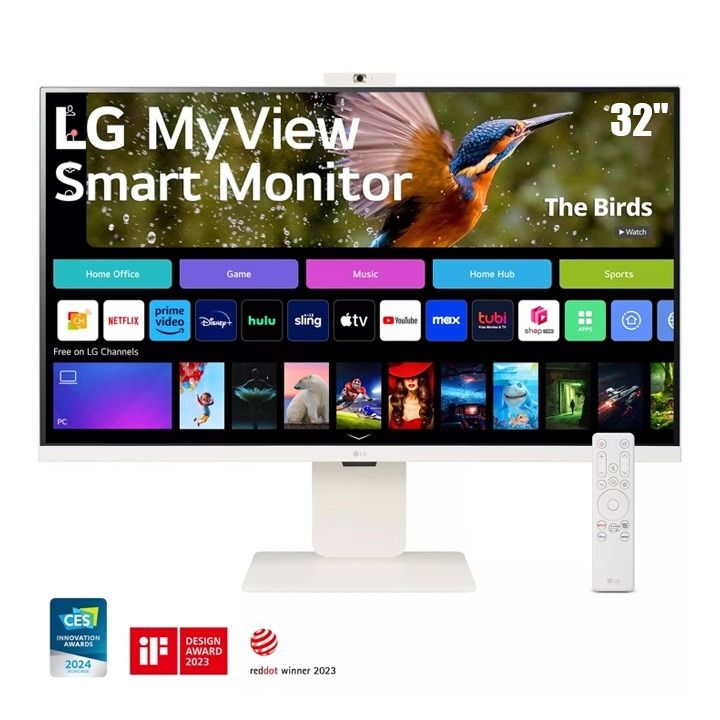 LG MyView 32â€ 4K UHD IPS Smart Monitor, webOS 