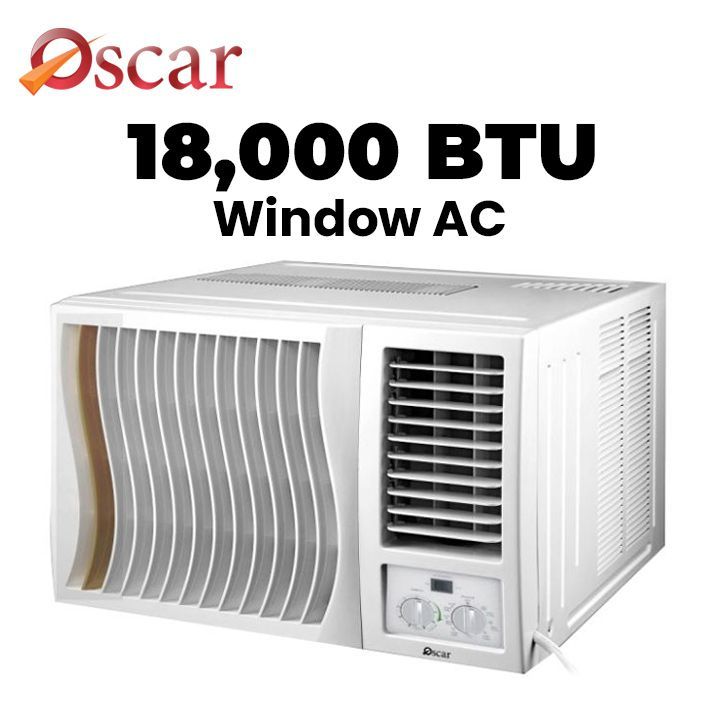 Oscar Window Air Conditioner Rotary (18,000 BTU) | OWC18TCR410N