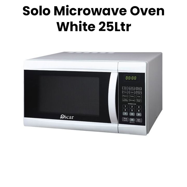 Oscar 25Ltr. Solo Microwave Oven - White | OMW 25 SWM