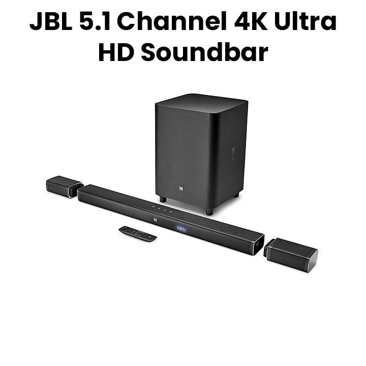 JBL Bar 5.1 5.1-Channel 4K Ultra HD Soundbar with True Wireless Surround Speakers