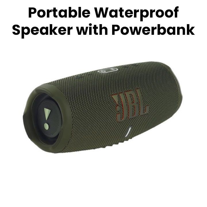 JBL CHARGE 5 Portable Waterproof Speaker with Powerbank - Forest Green