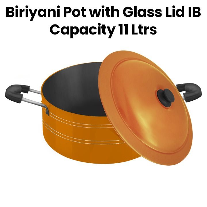 Mr. Light 11Ltrs Pot with Stainless Steel Lid | MR BIRIYANI POT 11