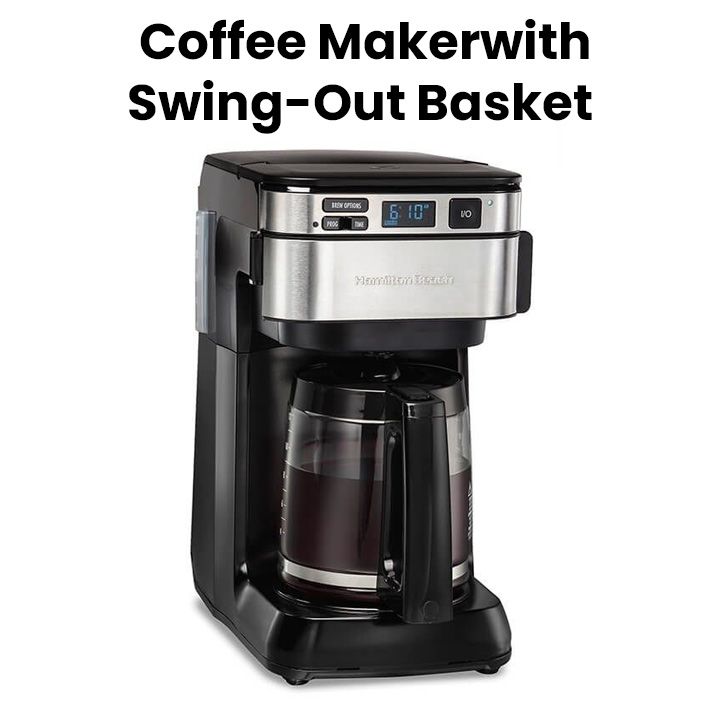 Hamilton Beach Front-FillÂ® 12 Cup Programmable Coffee Maker with Swing-Out Basket | 46310-ME