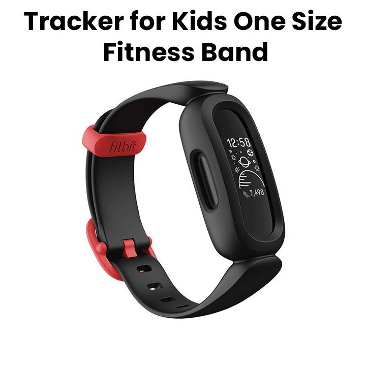 Buy Fitbit Ace 3 Activity Tracker for Kids One Size Fitness Band Black Red Jumbo Souq